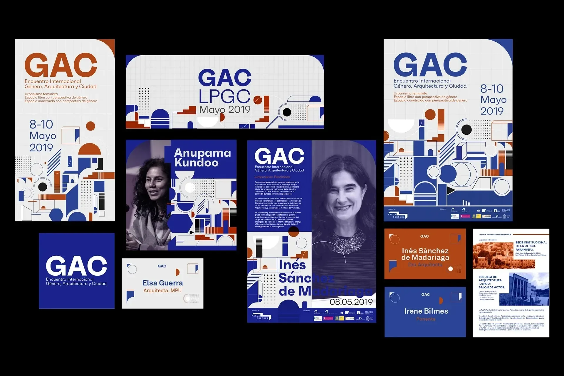 Brand identity for the GAC gathering, Gender Architecture and City